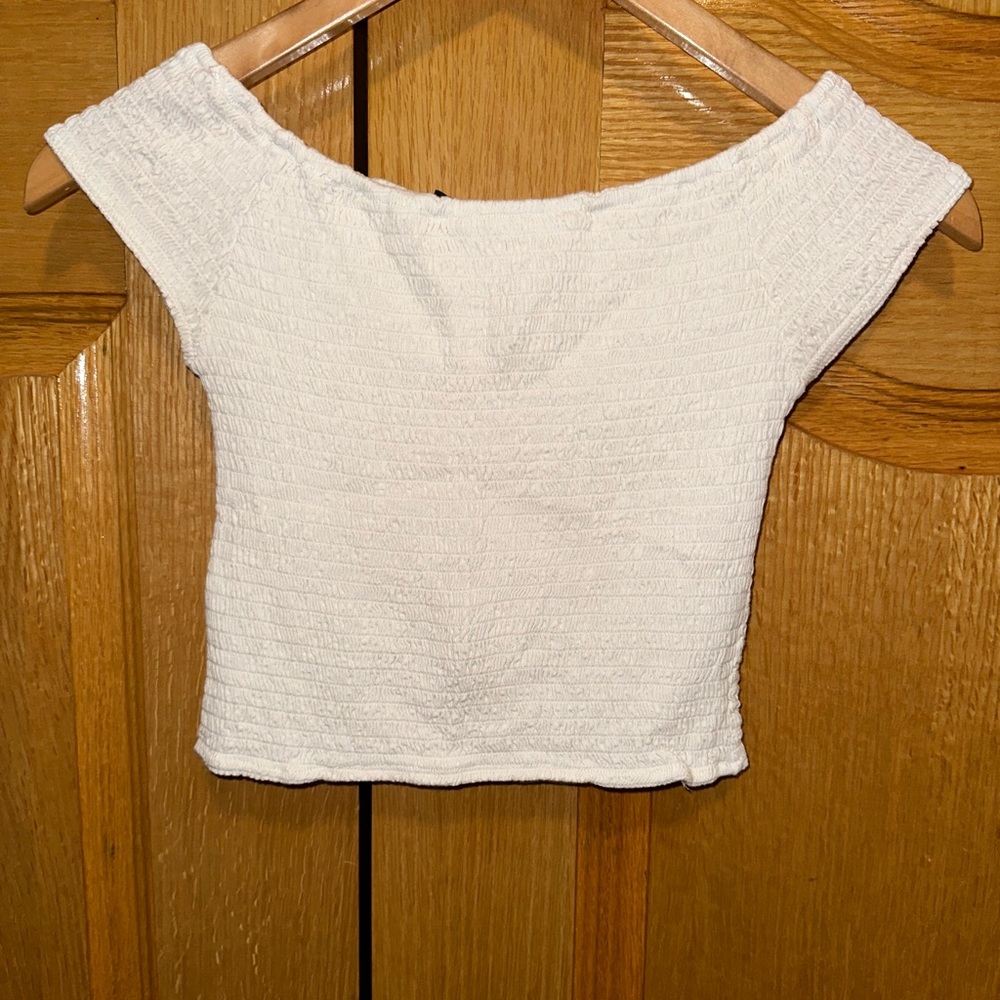 Brandy Melville Smocked off the Shoulder Top